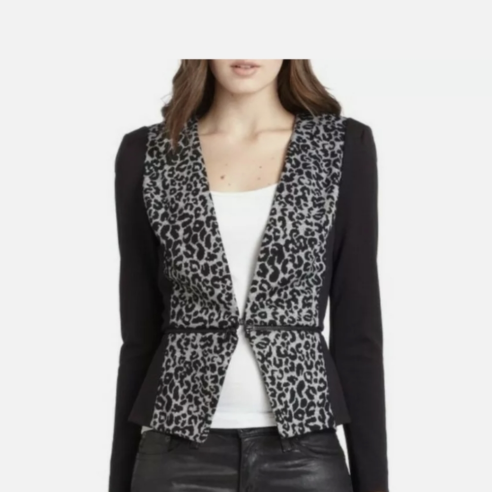 Rebecca taylor Women sz 0 Zip Waist  blazer jacket